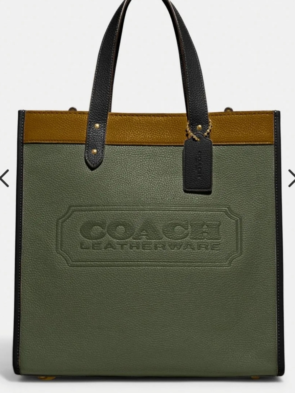 Coach Field Tote In Colorblock With Coach Badge NWOT